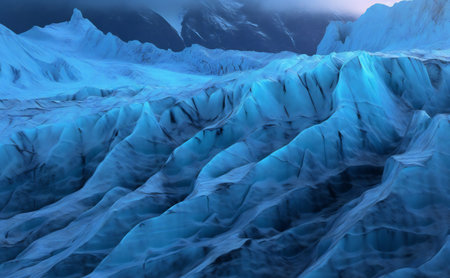 Glacier in Cordillera Blanca, Peru, South Americaの素材