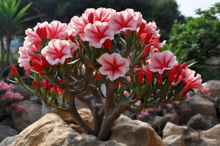 Azalea flowers in the garden. Blooming azalea.の素材