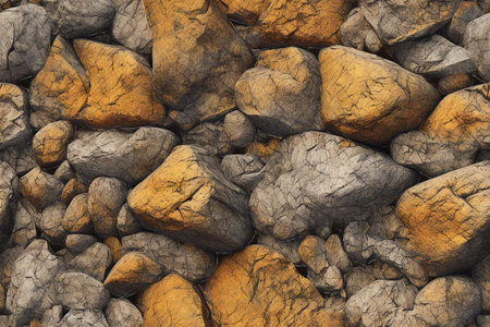 Background of stone wall texture.の素材