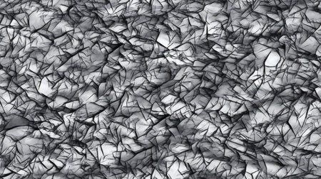 abstract background with black and white lines in the form of broken glassの素材