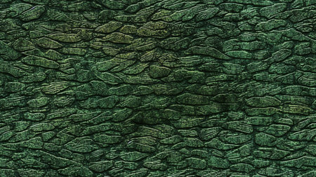 Texture of green leather as background, closeup. Green leather textureの素材