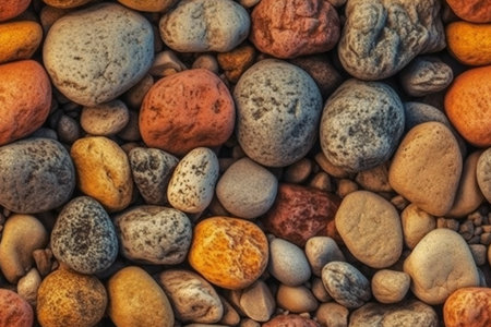 Colorful pebbles background. Colorful pebbles background.の素材
