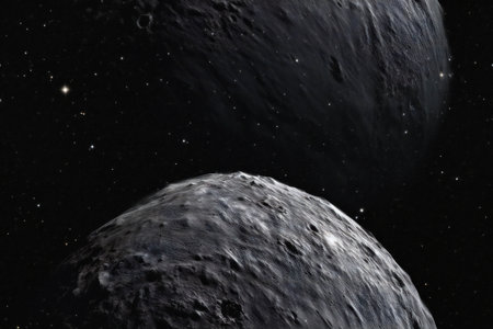 Moon in space. Elements of this image furnishedの素材