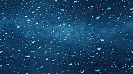 Water drops on blue background, Water drops on blue background, Water drop on blue backgroundの素材