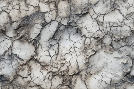 Dry cracked earth background. Global warming and climate change concept.の素材