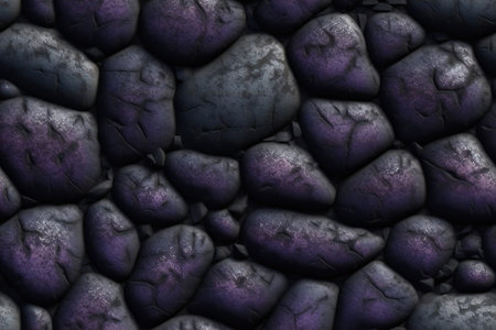 abstract background made of black and purple stones,の素材