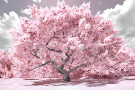Cherry blossoms in spring. pink cherry blossomsの素材