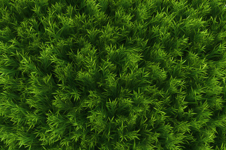 Green grass texture background. Top view of green grass texture background.の素材