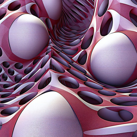 plastic background with embossed abstract fractal on leatherの素材