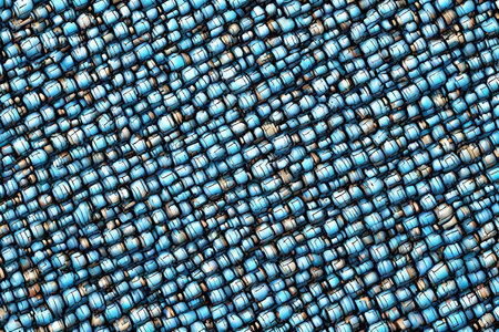 abstract background of a lot of blue plastic bottle caps close upの素材