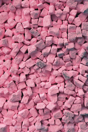 pink pebbles as a background, closeup of photoの素材