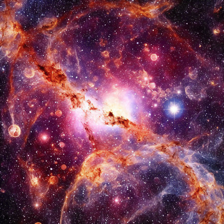 Nebula and galaxies in space. Elements of this image furnishedの素材