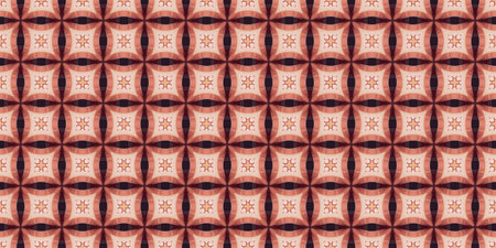 Ethnic pattern. Abstract kaleidoscope fabric design texture or backgroundの素材