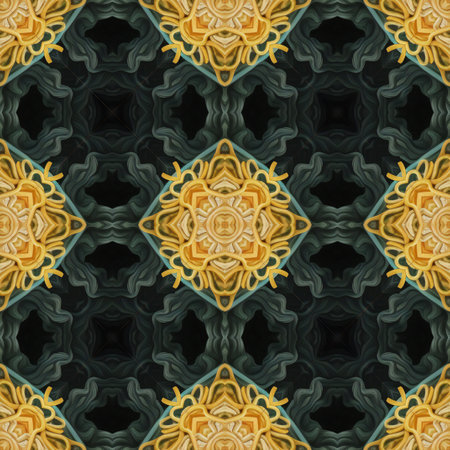 Seamless background pattern. Abstract kaleidoscope symmetrical pattern.