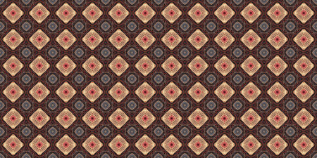 Ethnic pattern. Abstract kaleidoscope fabric design texture or background