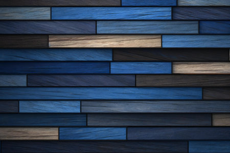 Wooden wall texture background, wood plank pattern for interior design.の素材