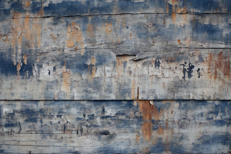 Old blue painted wood texture. Abstract background and texture for design.の素材