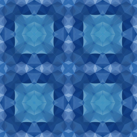Seamless background pattern. Abstract geometric  Blue, white colors.