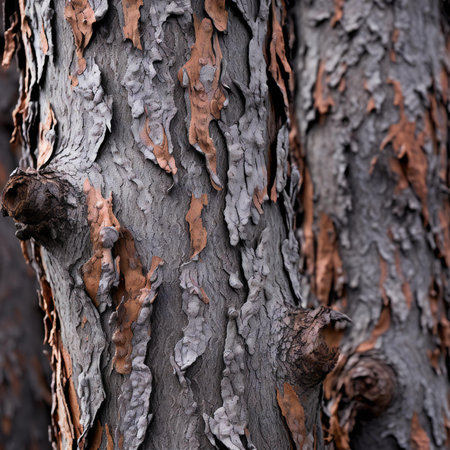 Bark of an old tree, close-up, selective focusの素材