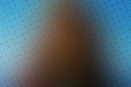Abstract blue and orange background with some smooth lines in itの写真素材