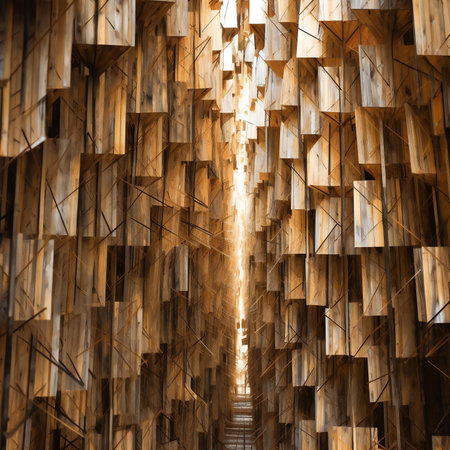 Abstract background of wooden wall texture.の素材