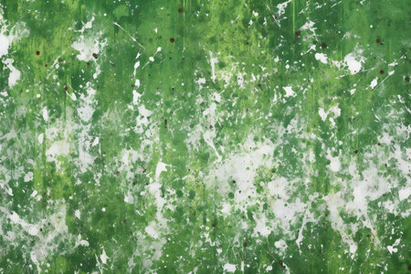 Grunge green paint on metal surface. Abstract background and texture for design.の素材