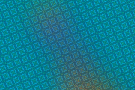 Abstract background of blue and orange color with a pattern of geometric shapes