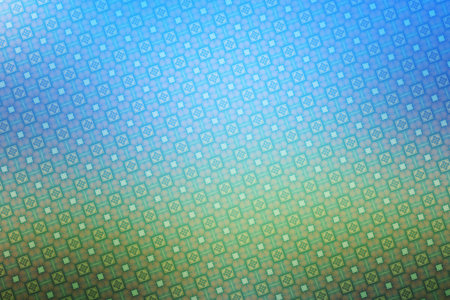 abstract blue and green background with a pattern of squares and dots