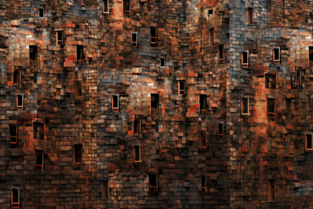 abstract geometric composition,digital art works.の素材