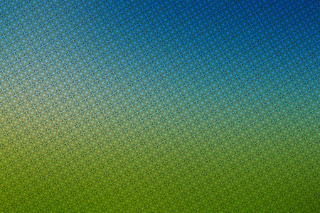 Green and blue background with a pattern of hexagons. Texture.