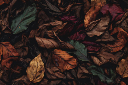 Autumn leaves background. Autumn leaves background. Autumn leaves background.の素材