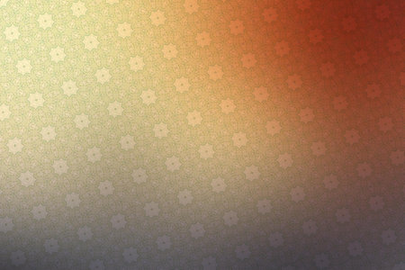 abstract background with floral pattern in yellow and brown colors, digital illustrationの写真素材