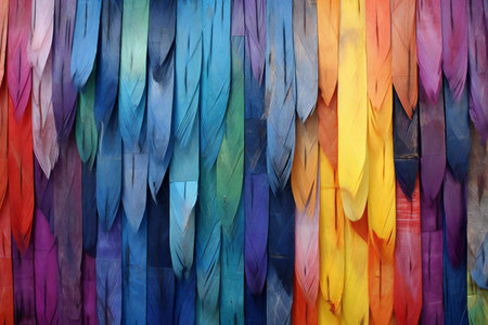 Colorful feathers background. Colorful feathers background. Colorful feathers backgroundの素材