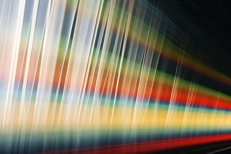 abstract background of speed motion on the road at high speed.の素材