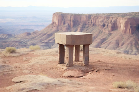 Table in Canyonlands National Park, Utah, USA. Famous landmark.の素材