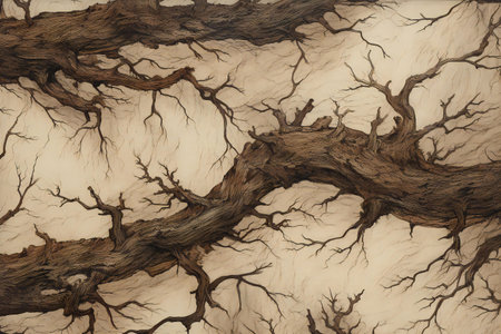 Old tree bark texture background.の素材