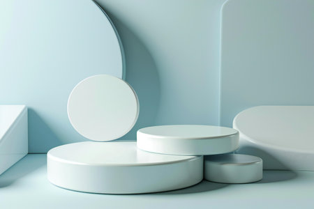 minimal product display podium for mock up and designの素材