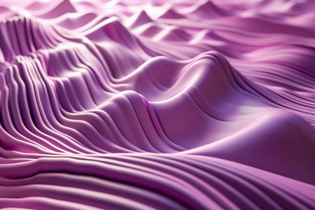 abstract wavy surface with folds in it.の素材