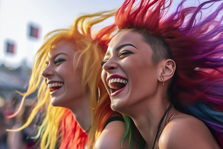 Unidentified people at Moscow Pride Week in Moscowの素材