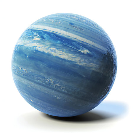 planet on a white background.の素材