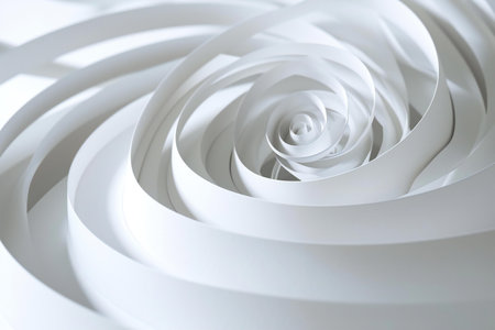 Abstract white spiral background.の素材