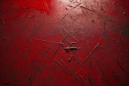 Grunge background with scratches and cracks. Red and black.の素材