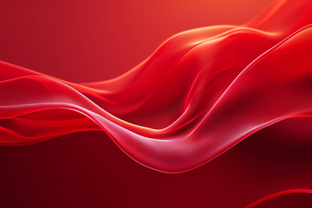 Abstract red wavy background.の素材