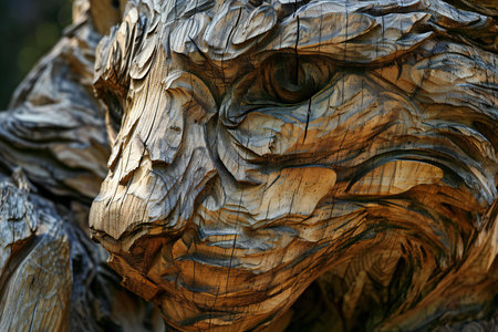 Detail of a tree trunk in the forest. Close up.の素材