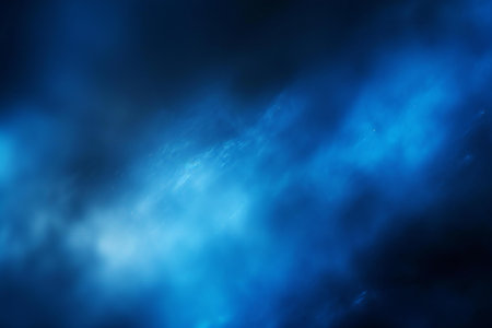 abstract blue background with some smooth lines in it and some smokeの素材