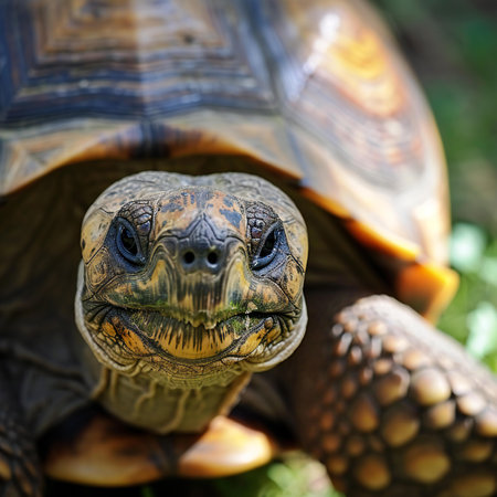 African spurred tortoise (Geochelone sulcata)の素材
