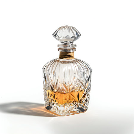 Perfume bottle on a white background. 3d rendering.の素材