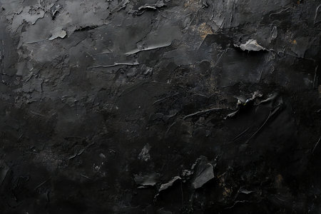 Black stone wall texture background. High resolution photo. Full depth of field.の素材