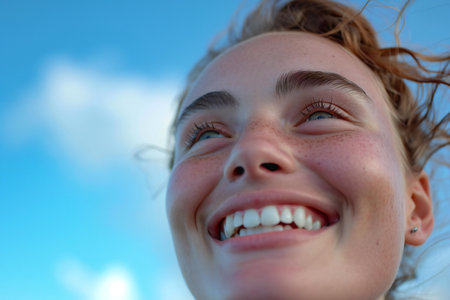 Painting close up of colorful abstract acrylic paint brush strokes background.の素材