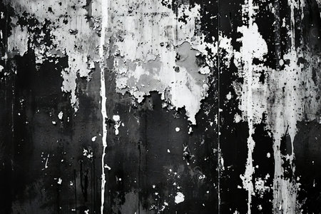 Grunge black and white abstract background. Texture of rusty metal.の素材
